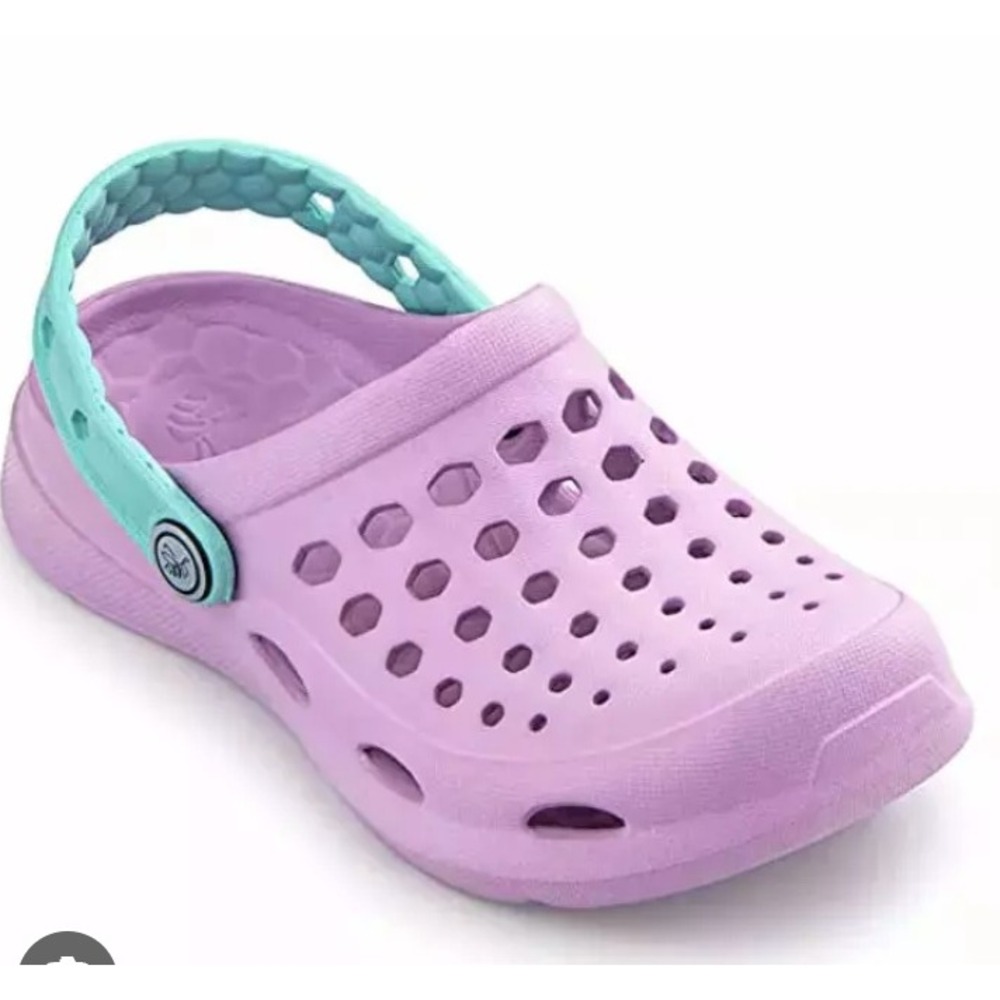 Joybees Active Clog Kids J1 Lilac Sky Blue Slip‎ On Water Shoes NWT